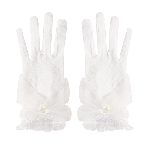 Elegant Short Lace Gloves, CA290139