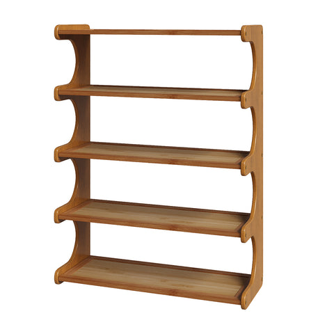 5 Tier Bamboo & Wooden Shoe Rack, FL070009 (Ver.2)