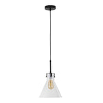Livingandhome Modern Style Glass Single Light Pendant Light, FI0692