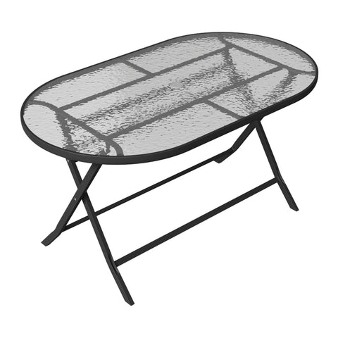 Outdoor Metal Folding Table with Umbrella Hole, LG1576 (Ver.2)