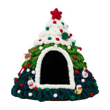 Christmas Tree Cat House DIY Craft Kit with Hot Glue Gun, PK080166