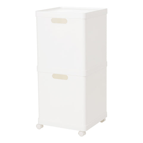 Livingandhome Stackable Plastic Storage Organizer with Wheels, SW0654