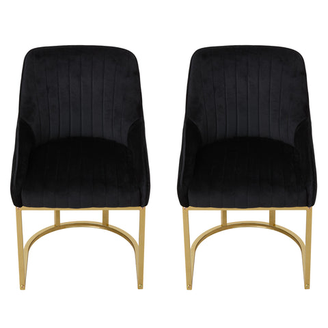 Set of 2 Upholstered Dining Chairs, FD240002 (Ver.2)