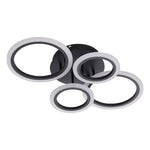 4-Light Rings Adjustable LED Ceiling Light with Remote Control, LI040115