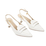 Slingback Pointed Closed Toe Heels Pumps, CS300058