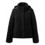 Borg Hooded Padded Jacket with Practical Side Pockets, CC062031