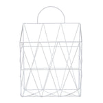 Livingandhome Metallic Book Magazine Record Files Organizer Holder Hanging Rack, WH0562