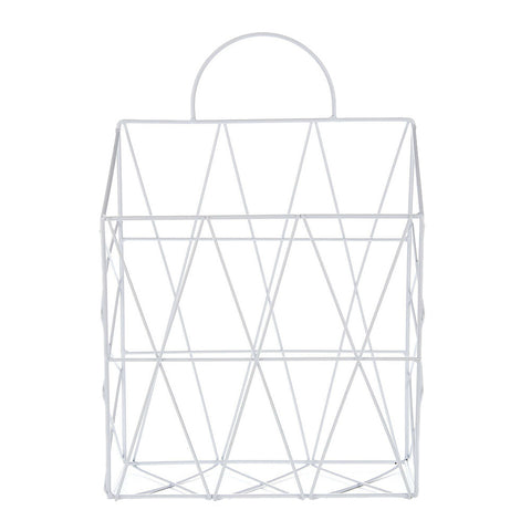 Livingandhome Metallic Book Magazine Record Files Organizer Holder Hanging Rack, WH0562