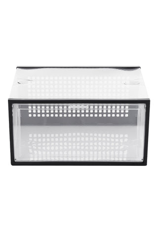 Lifeideas Set of 12 Clear Plastic Stackable Shoe Storage Box, SW0802