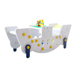 Livingandhome Multi in One Seesaw Slide Desk for Kids, FI0796