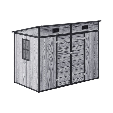 8x4FT Outdoor Plastic Garden Storage Shed, GS010044GS010045