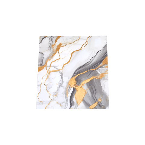 Livingandhome 10pcs Peel and Stick Marble Wall Sticker, SW1058