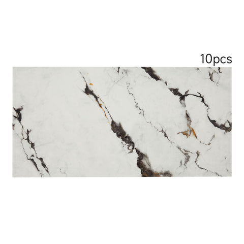 10Pcs Peel and Stick Marble Wall Stickers, SW0987 (Ver.2)