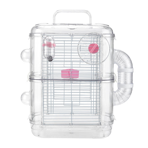 Double Layer Hamster Cage with Hidden Handle, CT0673