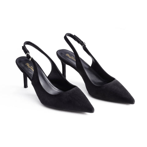 Pointed Toe Pumps with Kitten Heel Slingback, JW0051