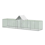 Metal Chicken Coop Run with PE Tarpaulin, XD0032