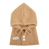 2-In-1 Adjustable Knitted Balaclava Hooded Scarf Winter Hat, CA060036