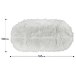 Fluffy Faux Fur Sheepskin Area Rug, SC1783