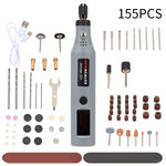 155Pcs 20W Cordless Handheld DIY Rotary Tool Set, GT140040