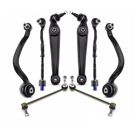 8-Piece Front Lower Suspension Wishbone Track Control Arms Kit for BMW X5 X6 E70 E71 E72, UA160002