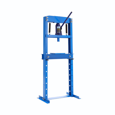 Livingandhome 12-Ton Hydraulic Shop Press with Press Plates, AI1265AI1266