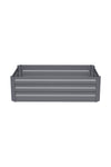 Galvanized Steel Rectangular Raised Garden Bed Planter Box, PM1630
