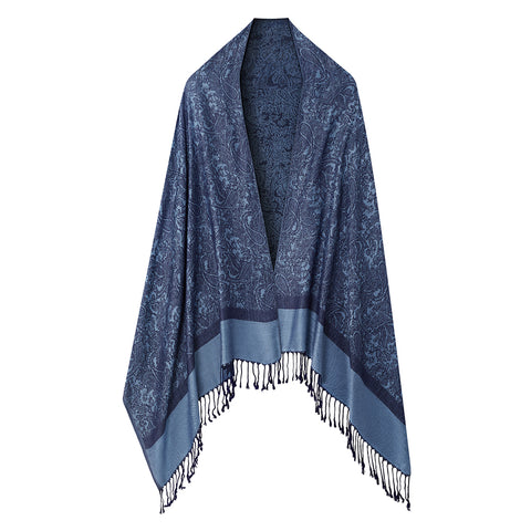 Elegant Jacquard Faux Cashmere Scarf Shawl, CA060008