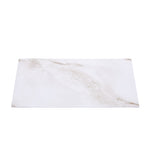 Livingandhome 10pcs Peel and Stick White Marble Wall Sticker, SW0940