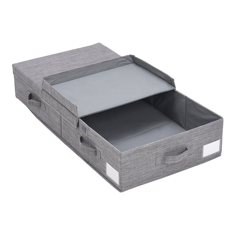 Livingandhome Under Bed Fabric Clothes Organizer with Lid, SW0662