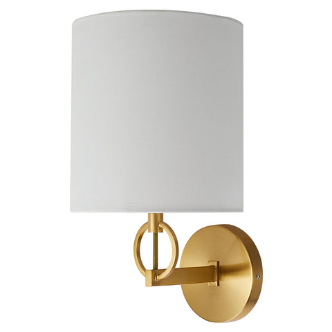 Metal Wall Light with Fabric Lampshade, LI210086 (Ver.2)