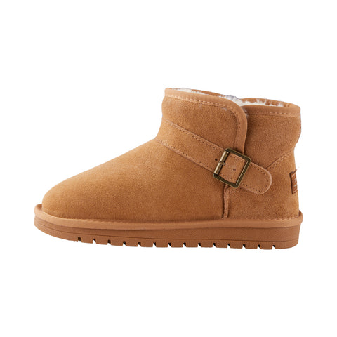 Round Toe Flat Heel Low Cut Ankle Snow Boots, WO0532 (Ver.2)