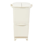 38L 2-Tier Kitchen Rubbish Bin with Wheels, KT0137 (Ver.2)