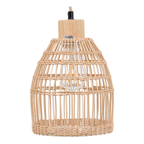 E27 Bamboo-woven Ceiling Pendant Light, FQ0070 (Ver.2)