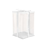Clear Plastic Cake Gift Box with Ribbon, SC0988