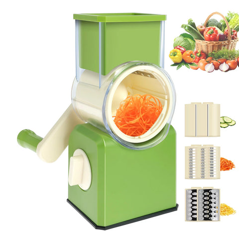 Livingandhome Multi-Functional Hand-Cranked Vegetable Grater, WM0545