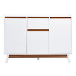 Livingandhome White Storage Sideboard with Drawer, FI0580FI0581