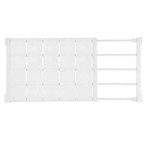 50-80cm Weißes Verstellbares Schrank-Spannregal, HM080007 (DE)