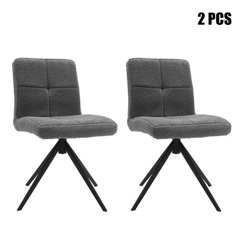 Livingandhome 2Pcs Plush Dining Chairs, ZH1566