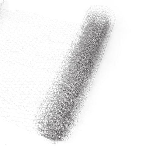 Livingandhome Galvanized Hexagonal Wire Mesh Fence Netting, PM0252