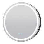 LED Dimmable Wall-Mounted Anti-fog Round Mirror Cabinet Bathroom Storage Decor, DM0918