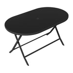 Outdoor Folding Table with Umbrella Hole, LG1574 (Ver.2)