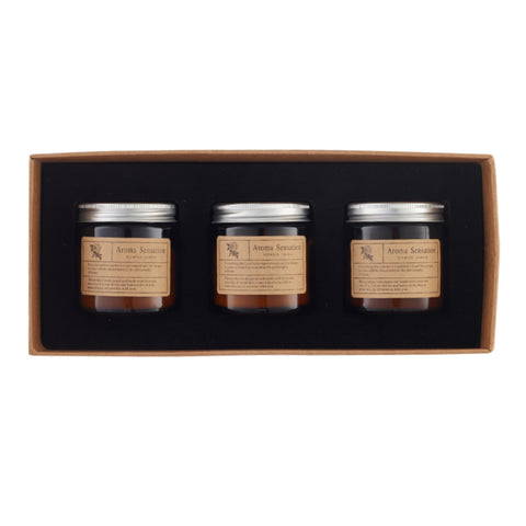 3Pcs Natural Soy Wax Scented Candle Set, SO0125 (Ver. 2)