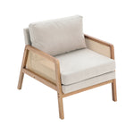 H&O Direct Cushioned Wood Armchair, FA0427