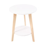 2-Tier Round Wooden Coffee Side Table, FL280047 (Ver.2)
