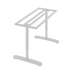 2Pcs White Adjustable Height Table Underframe, PM1542