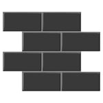 10Pcs Peel and Stick 2.5mm Backsplash Tiles, SW0898
