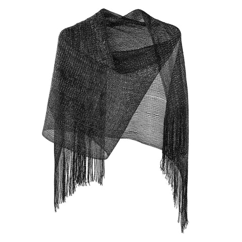 Sparkling Scarf Lightweight Shawls and Wraps with Tassels, CA060002 (Ver.2)