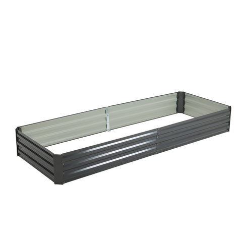 Livingandhome Outdoor Rectangular Metal Raised Garden Bed, PM1365