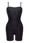 S-size Bandeau Tummy Control Seamless Boyshorts Shapewear Bodysuit Top, WO0241