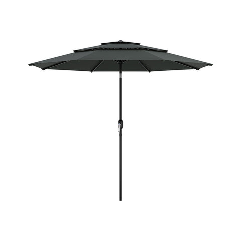 Garden Sanctuary Outdoo 3-Tier Umbrella with Crank and Tilt without Base, LG1263